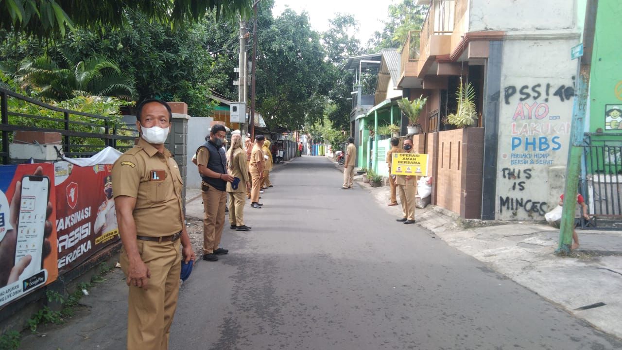 Kegiatan OAB dalam Rangka Penerapan PPKM bersama Binwil Inspektorat Kota Tangerang di Kelurahan Tajur