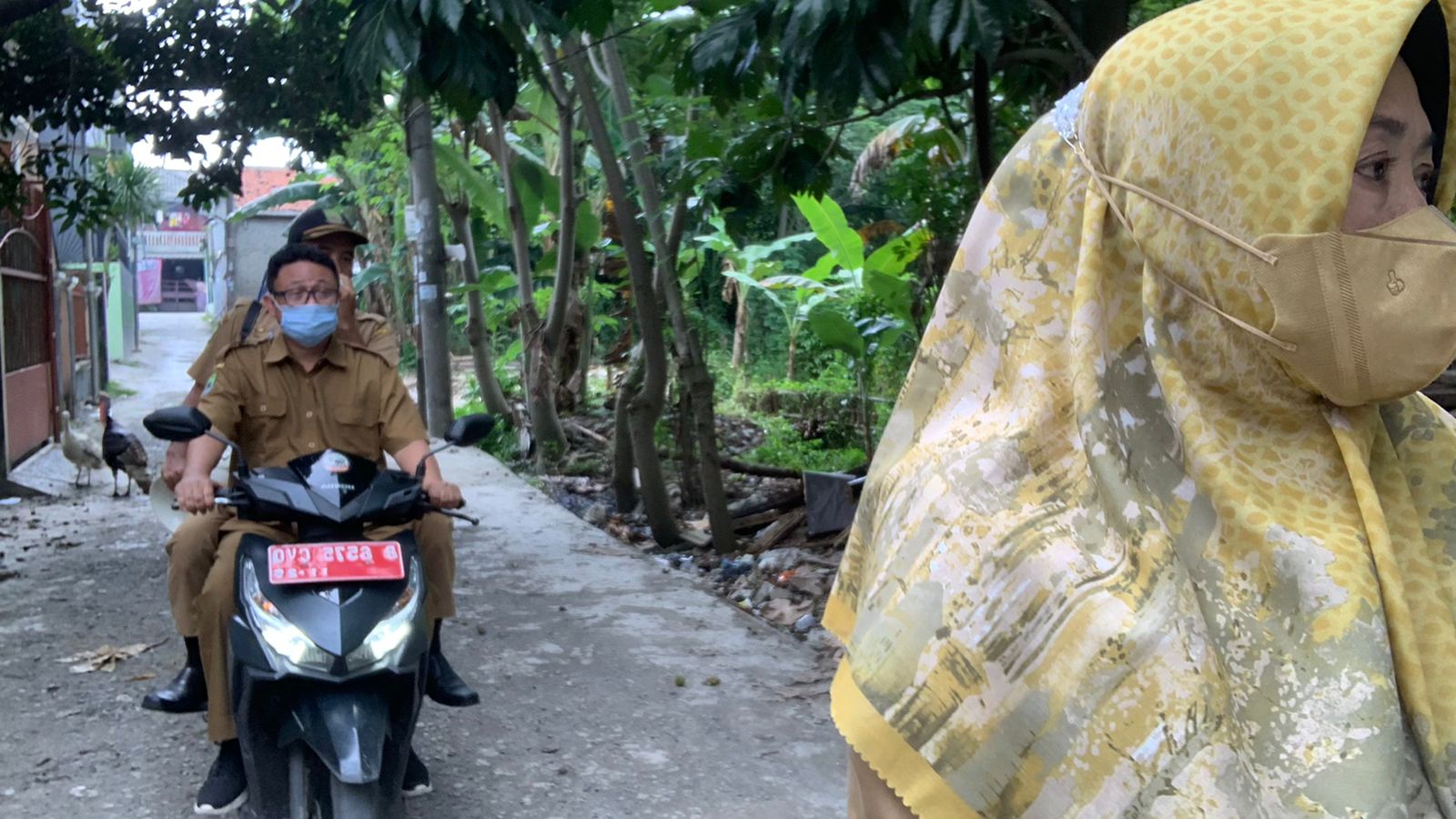 Wawaran Prokes & Himbauan Vaksinasi di RW 01 Kelurahan Parung Serab
