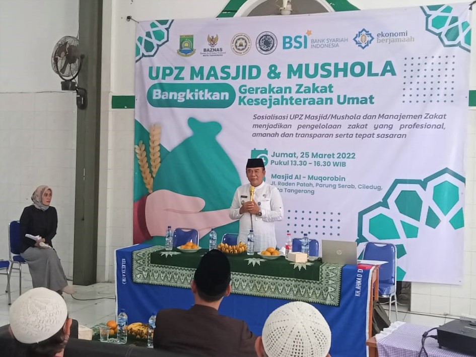 Kegiatan Peresmian UPZ Masjid dan Mushola di Masjid Al Muqorobin Kelurahan Parung Serab