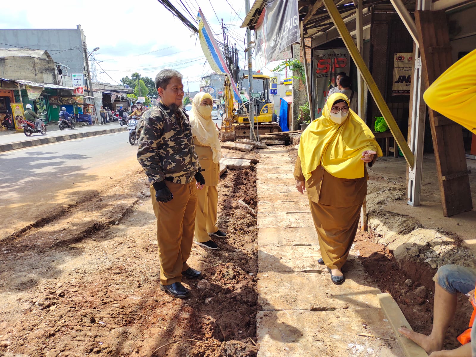 Monitoring Pembuatan Saluran Drainase di Jl. Raden Fatah RW 01 Kelurahan Paninggilan Utara