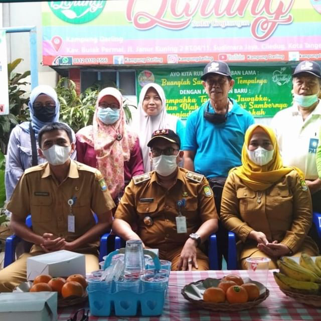 Sosialisasi Kampung Peduli Sampah oleh DLH Kota Tangerang di Kampung Darling RW 11 Kelurahan Sudimara Jaya