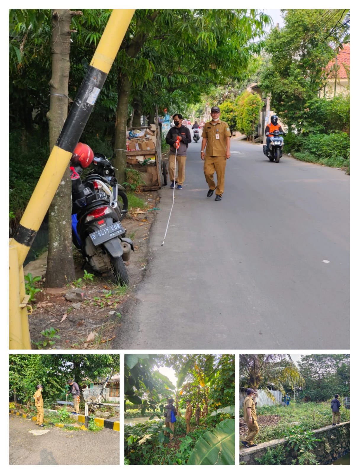 Pendampingan Petugas DPUPR Kota Tangerang dalam Survey Lokasi Pembangunan Turap dan Tanggul di Wilayah RW 14, 15 dan 17 Kelurahan Paninggilan