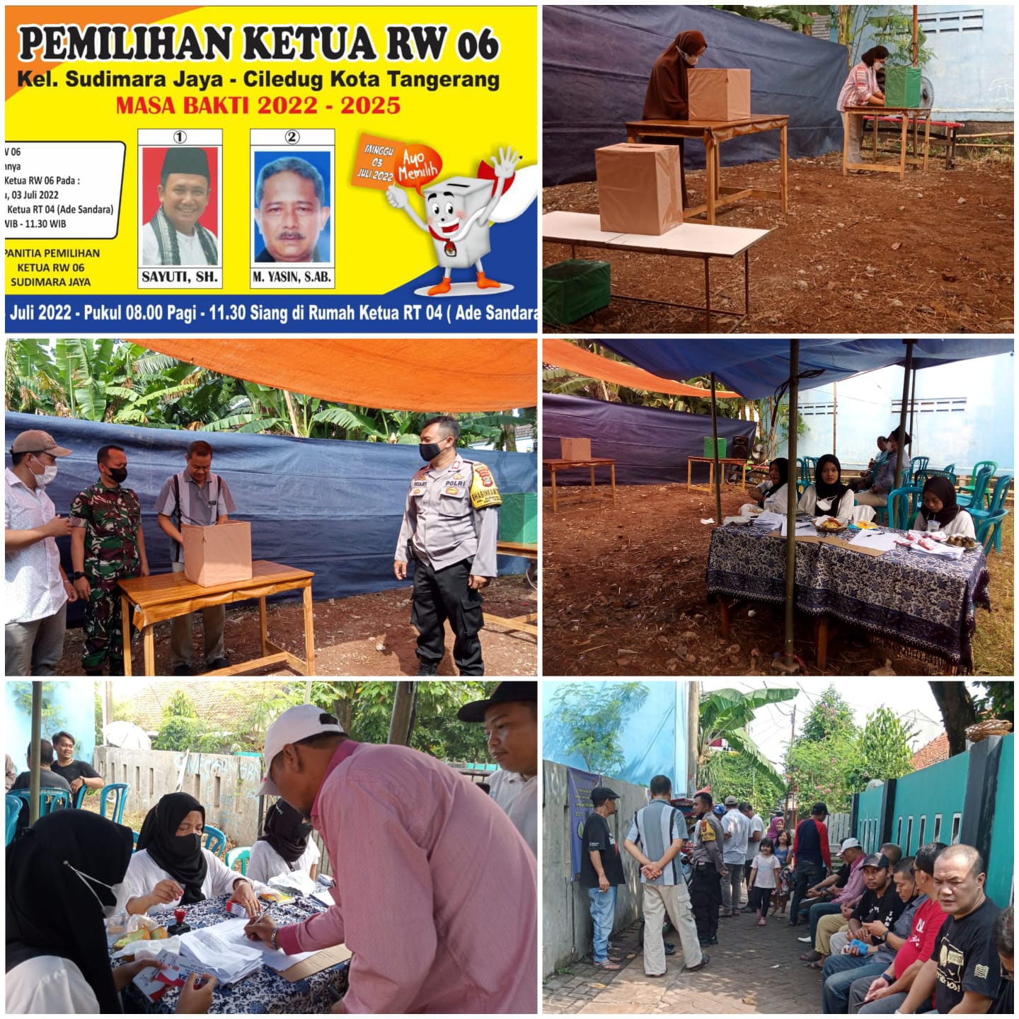Monitoring Kegiatan Pemilihan Ketua RW 06 Kelurahan Sudimara Jaya