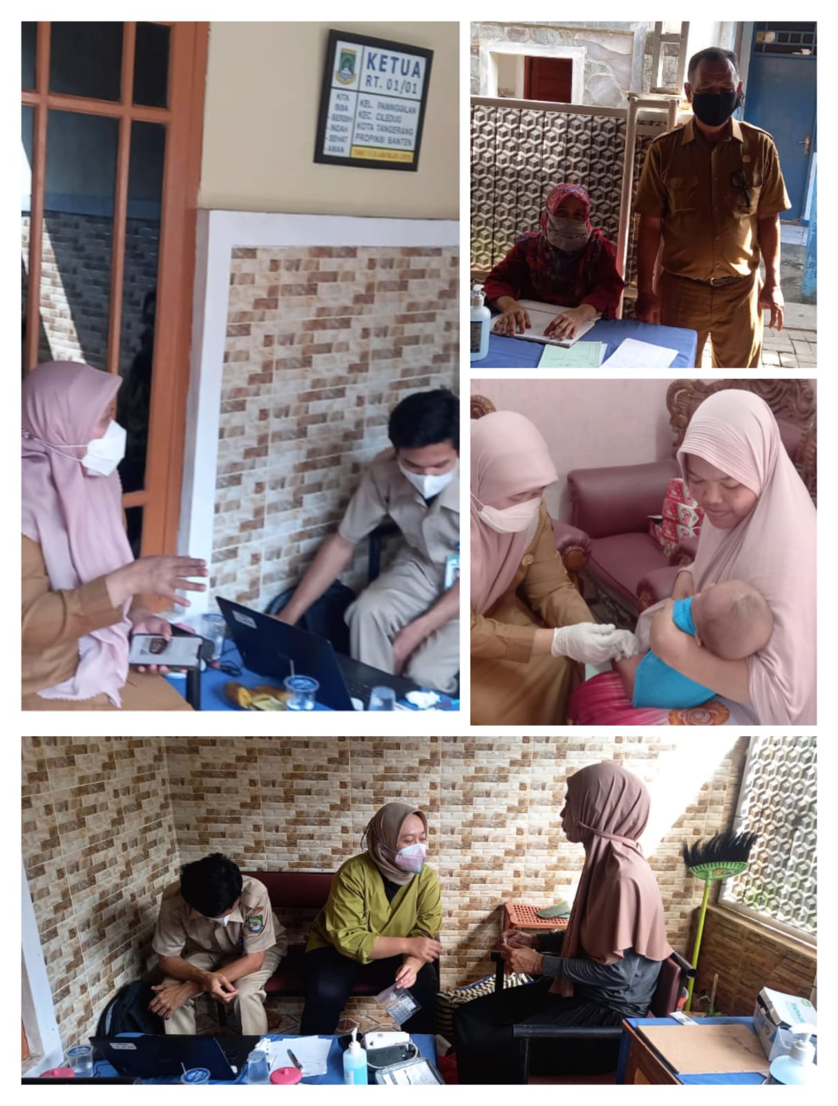 Monitoring Kegiatan Posyandu Terintegrasi di Posynadu Jambu RW 001 Kelurahan Paninggilan