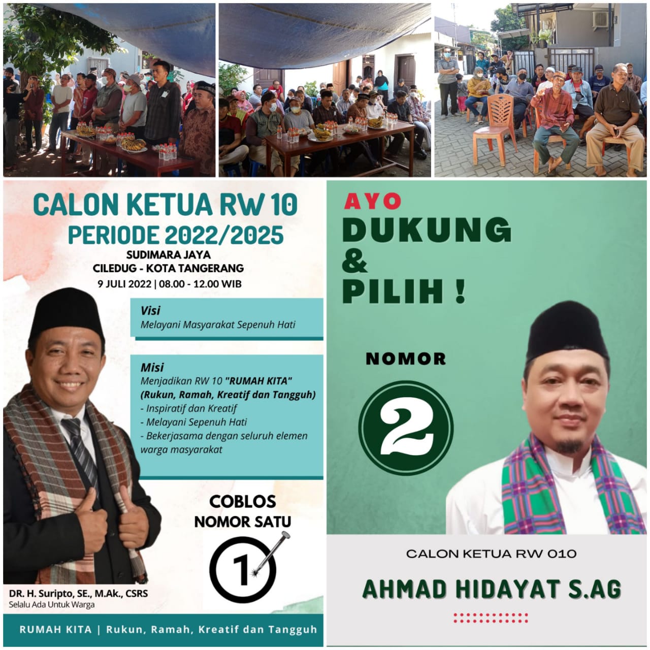 Monitoring Kegiatan Pemilihan Ketua RW 010 Kelurahan Sudimara Jaya