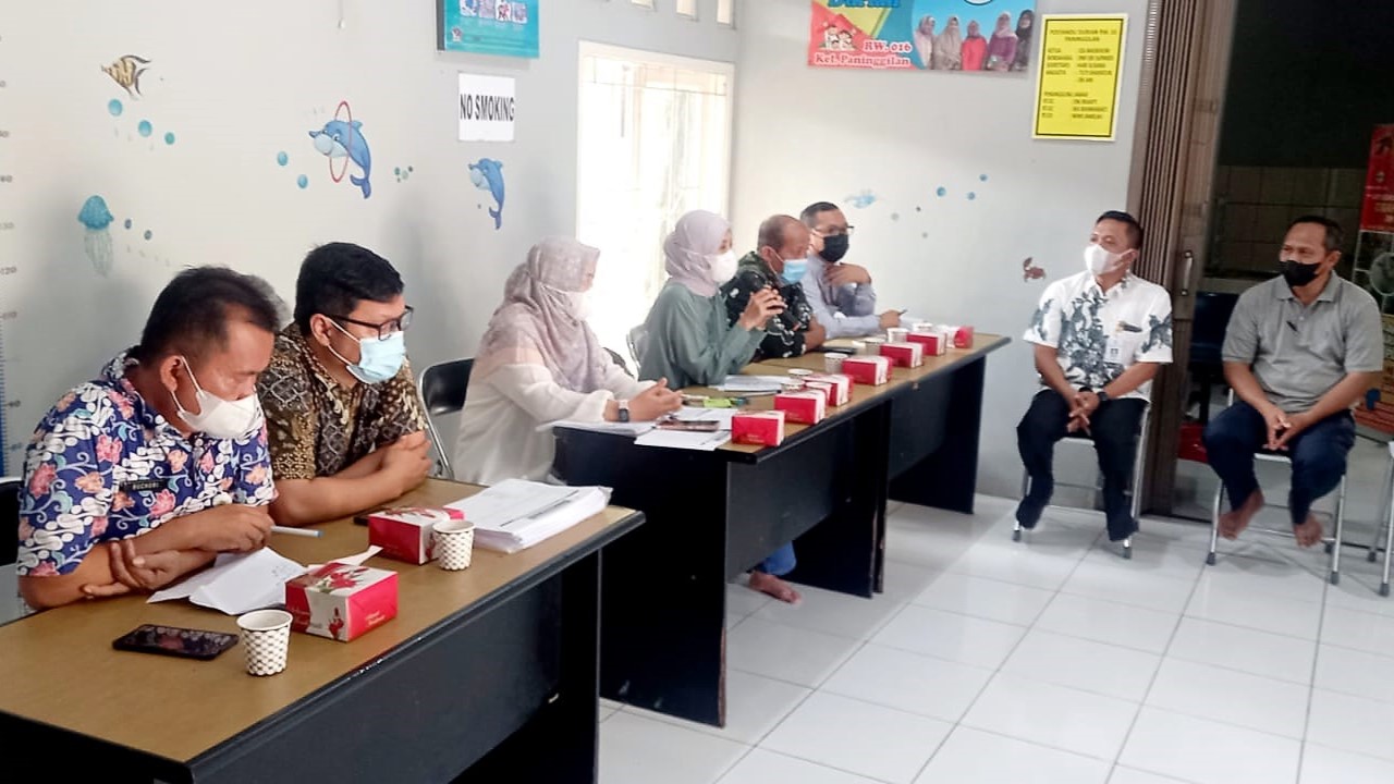 Kegiatan Pendampingan Tim Program Keserasian Sosial dari Kemensos dan Dinsos Kota Tangerang di RW 016 Kelurahan Paninggilan