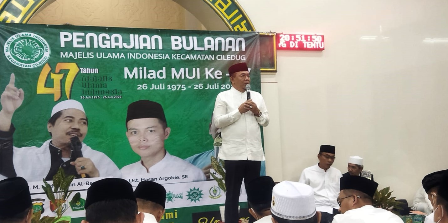 Kegiatan Pengajian Bulanan MUI Kecamatan Ciledug dan Memperingati Milad MUI ke-47 di Masjid Jami Nurul Iman