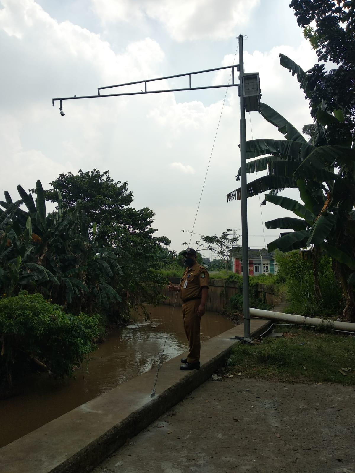 Pengecekan  CCTV  Di Kali Wetan Sudimara Selatan 