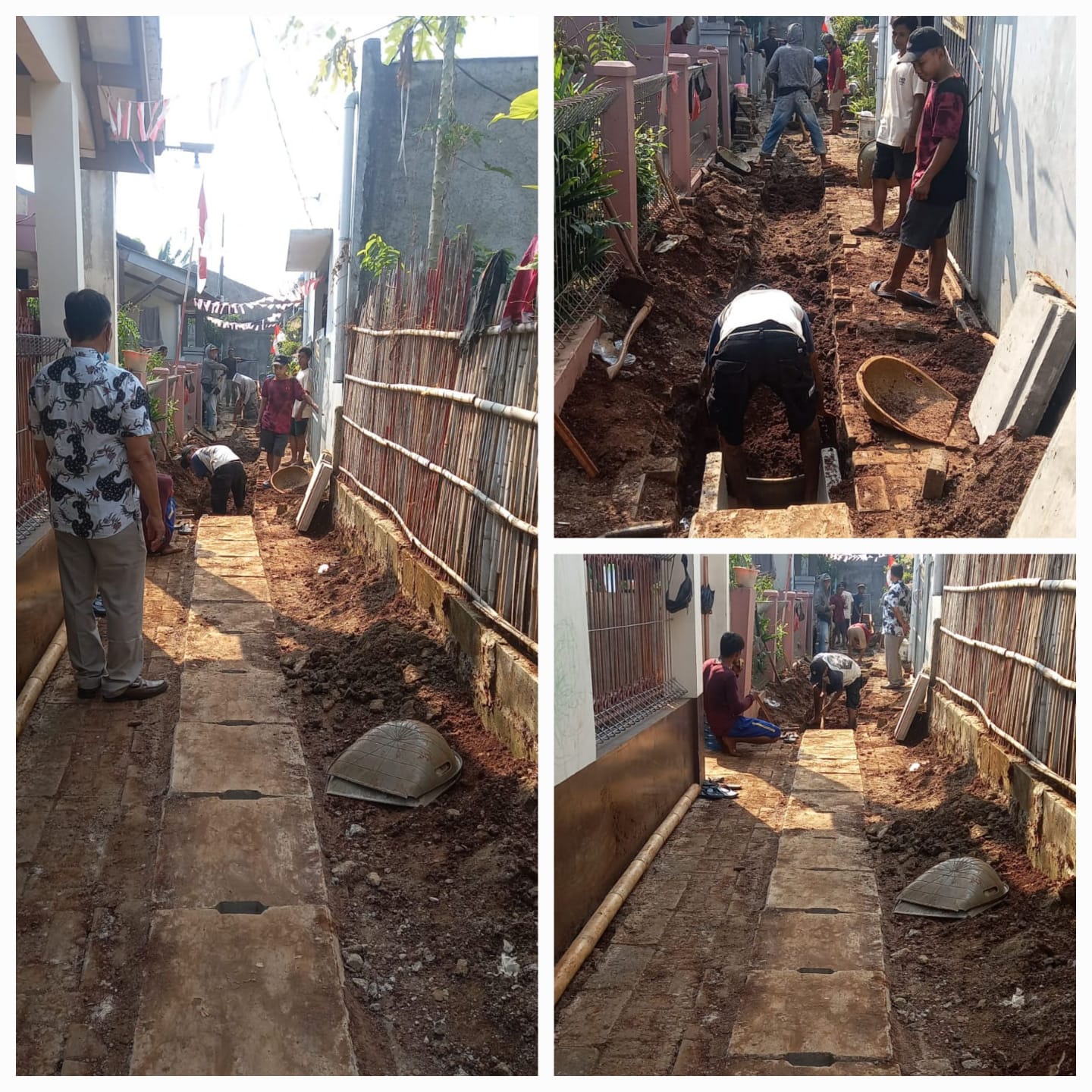 Monitoring Progres Pembuatan Drainase oleh DPUPR Provinsi Banten di Lingkungan RW 005 Kelurahan Paninggilan
