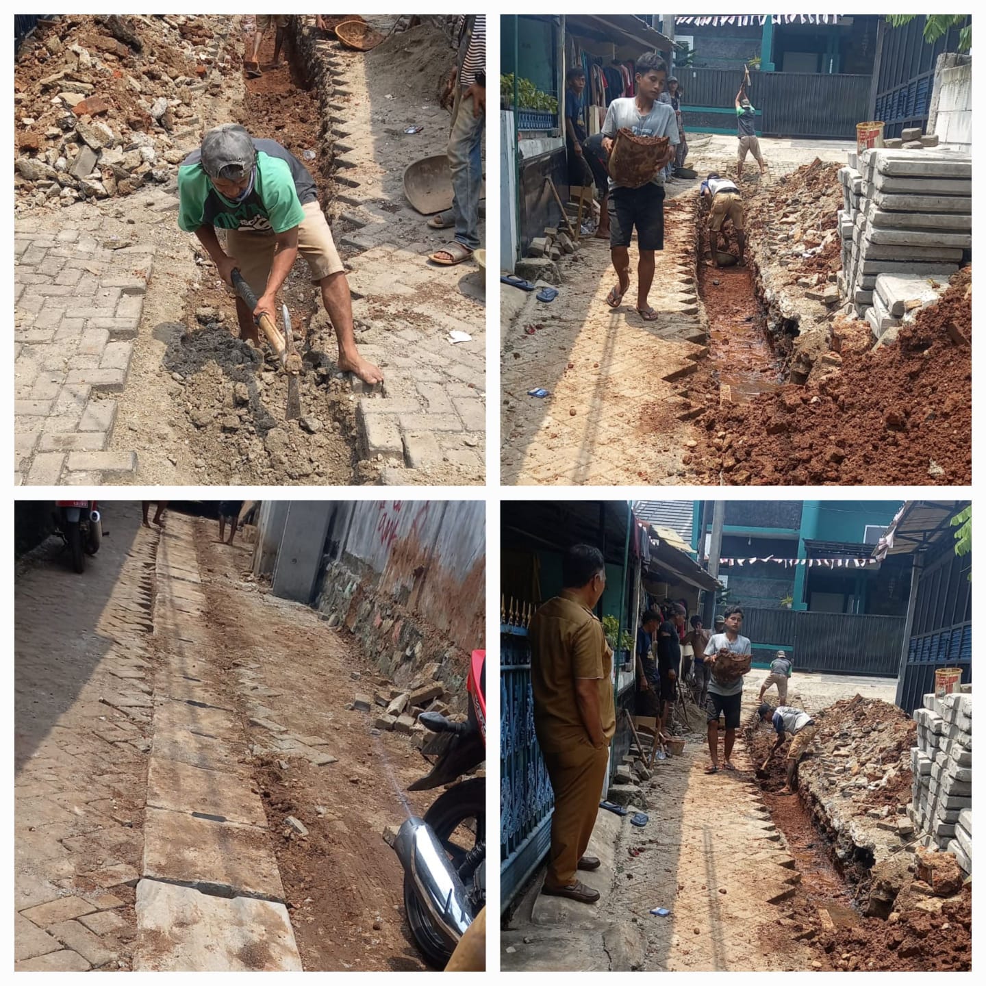 Monitoring Progres Pembangunan Drainase di RW 005 Kelurahan Paninggilan