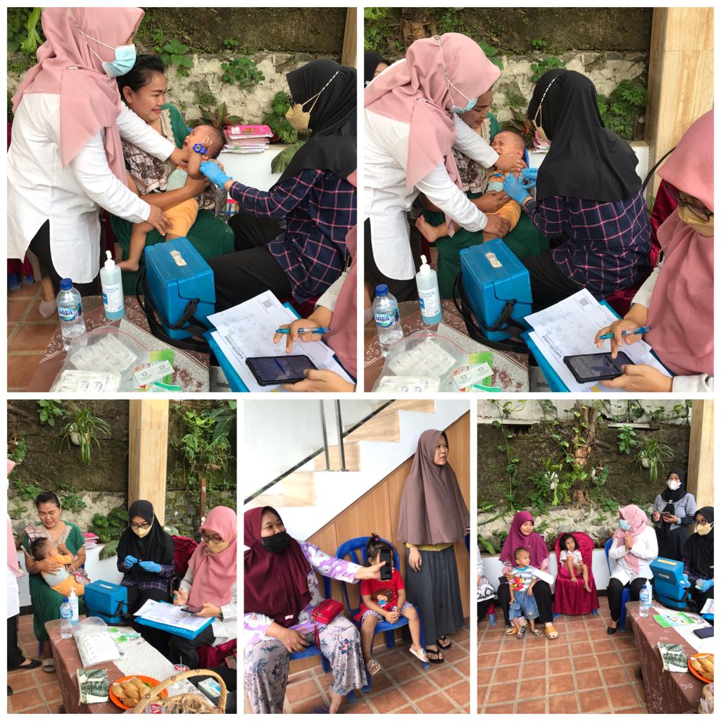 Monitoring Kegiatan Bulan Imunisasi Anak Nasional (BIAN) di Posyandu Dahlia RW 004 Kelurahan Sudimara Selatan