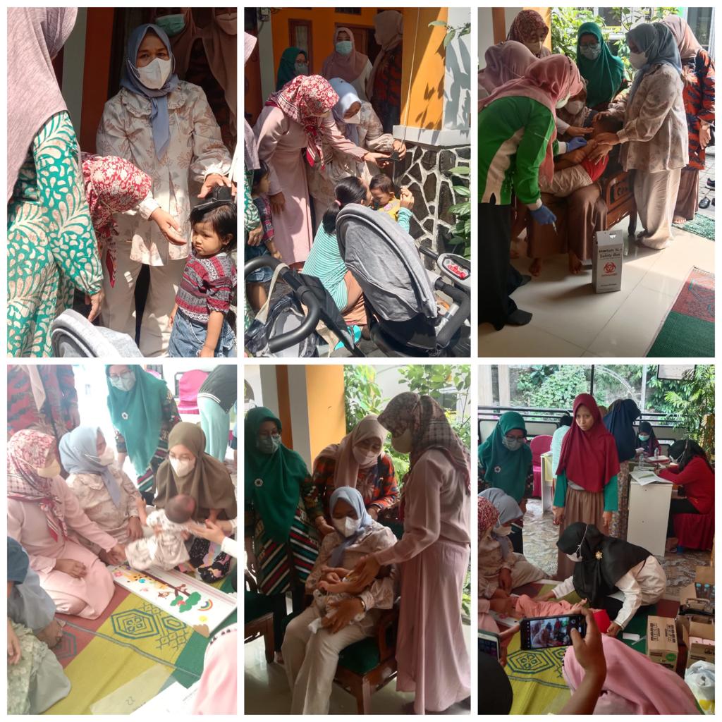 Monitoring Kegiatan Bulan Imunisasi Anak Nasional (BIAN) di Posyandu Dahlia RW 004 Keluarahan Sudimara Selatan