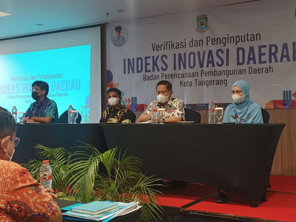 Menghadiri Sosialisasi Kegiatan Verifikasi dan Penginputan Indeks Inovasi Dareah BPPD Kota Tangerang