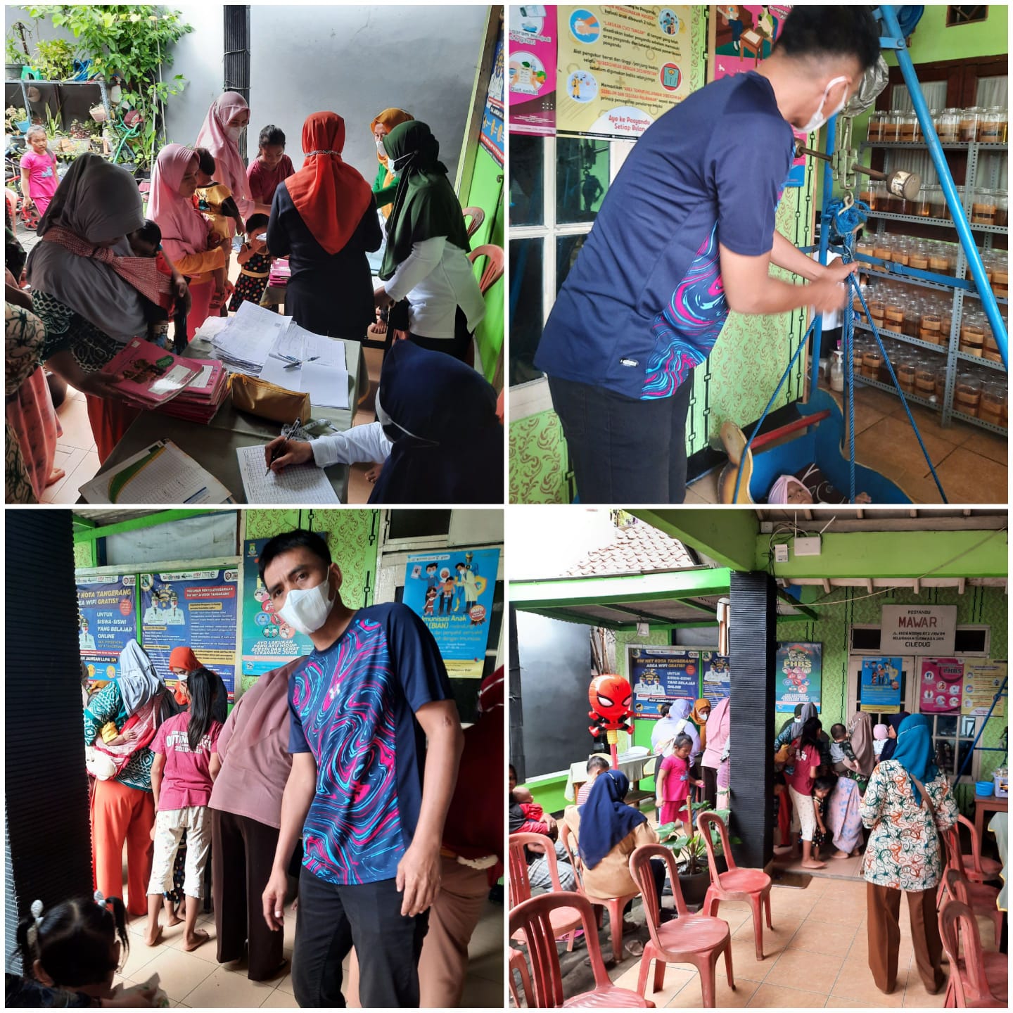 Monitoring Kegiatan Bulan Imunisasi Anak Nasional (BIAN) di Posyandu Mawar RW 006 Kelurahan Sudimara Jaya