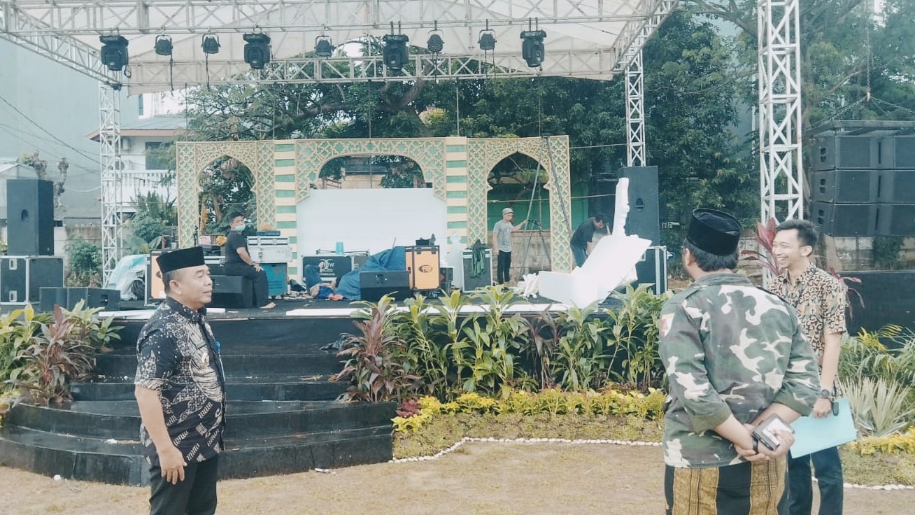 Monitoring Persiapan Pelaksanaan Festival Maulid Kota Tangerang di Stadion Mini Sudimara Barat