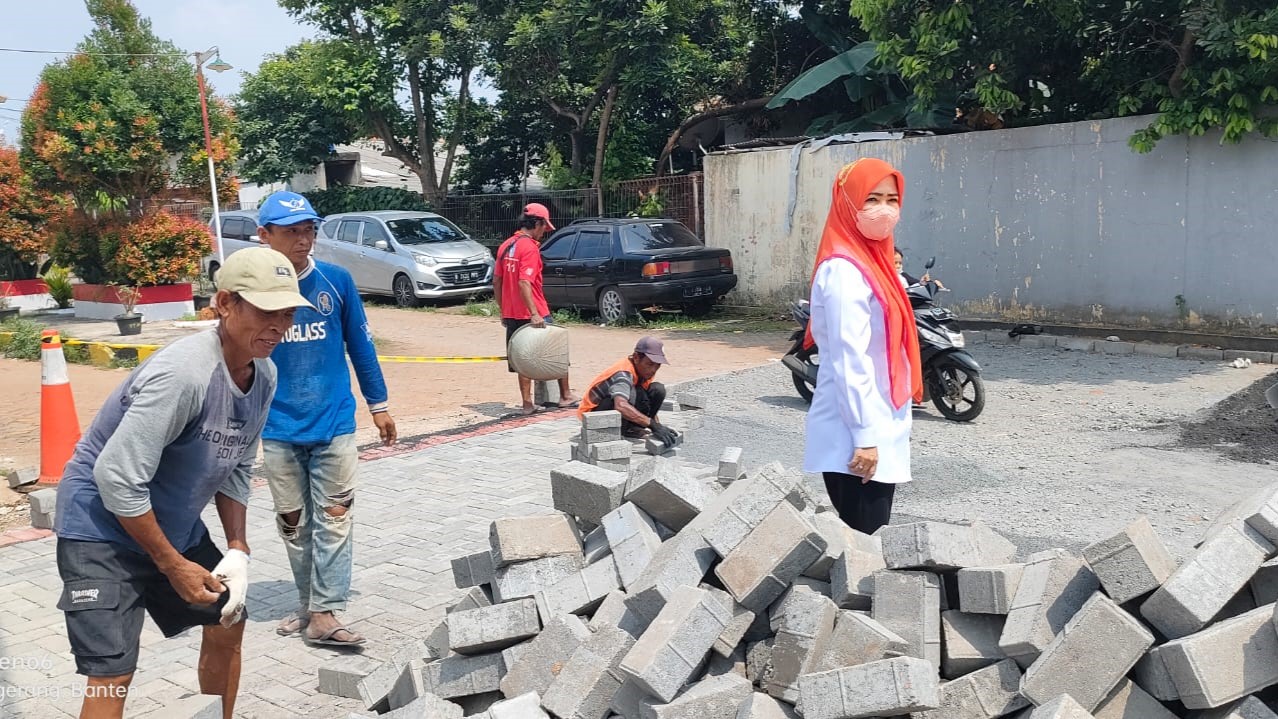 Monitoring Kegiatan Peningkatan Jalan oleh Dpupr Kota Tangerang di Asrama Polri RW 001 & 002 Kelurahan Sudimara Barat