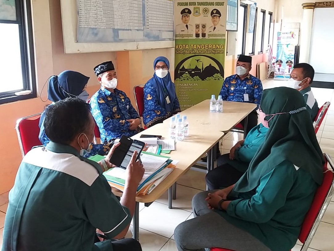 Kunjungan Tim Penilai Kota Sehat Provinsi Banten dalam Verifikasi Kota Sehat POKJA FKTS Kelurahan Paninggilan Utara