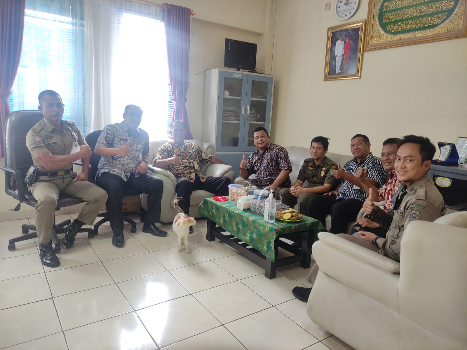 Kunjungan PolPP Kota Tangerang dikantor  Kelurahan Sudimara Selatan 