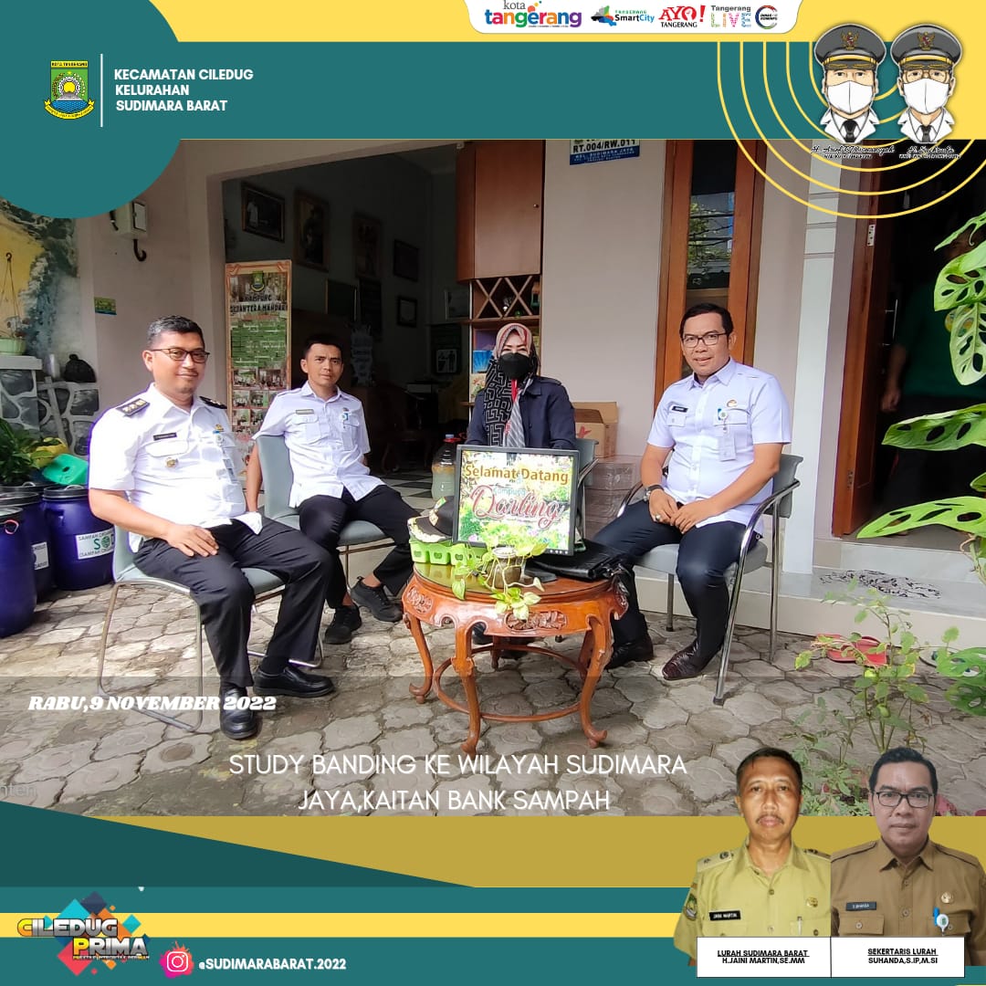 Melakukan Study Tiru Terkait Bank Sampah di Kampung Darling Kelurahan Sudimara Jaya