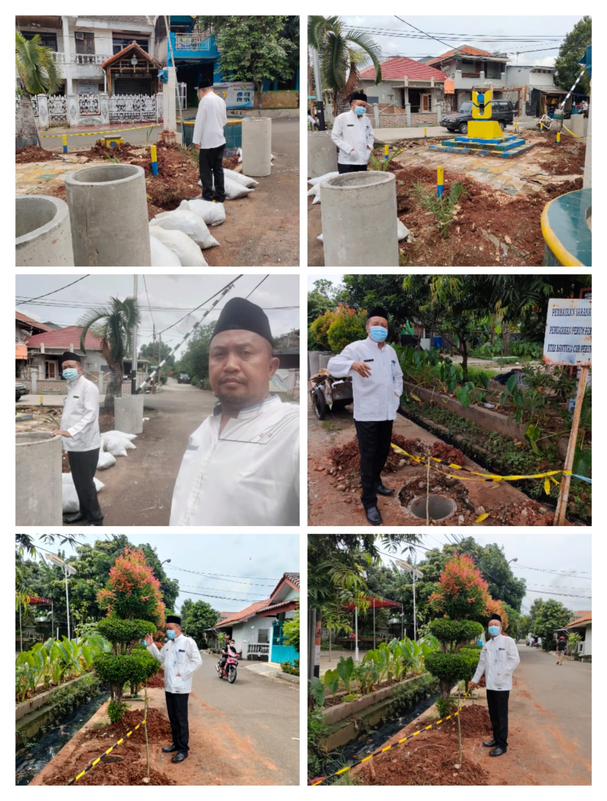 Monitoring Kegiatan Pembuatan Biopori oleh DLH Kota Tangerang di Wilayah RW 09 Kelurahan Sudimara Timur