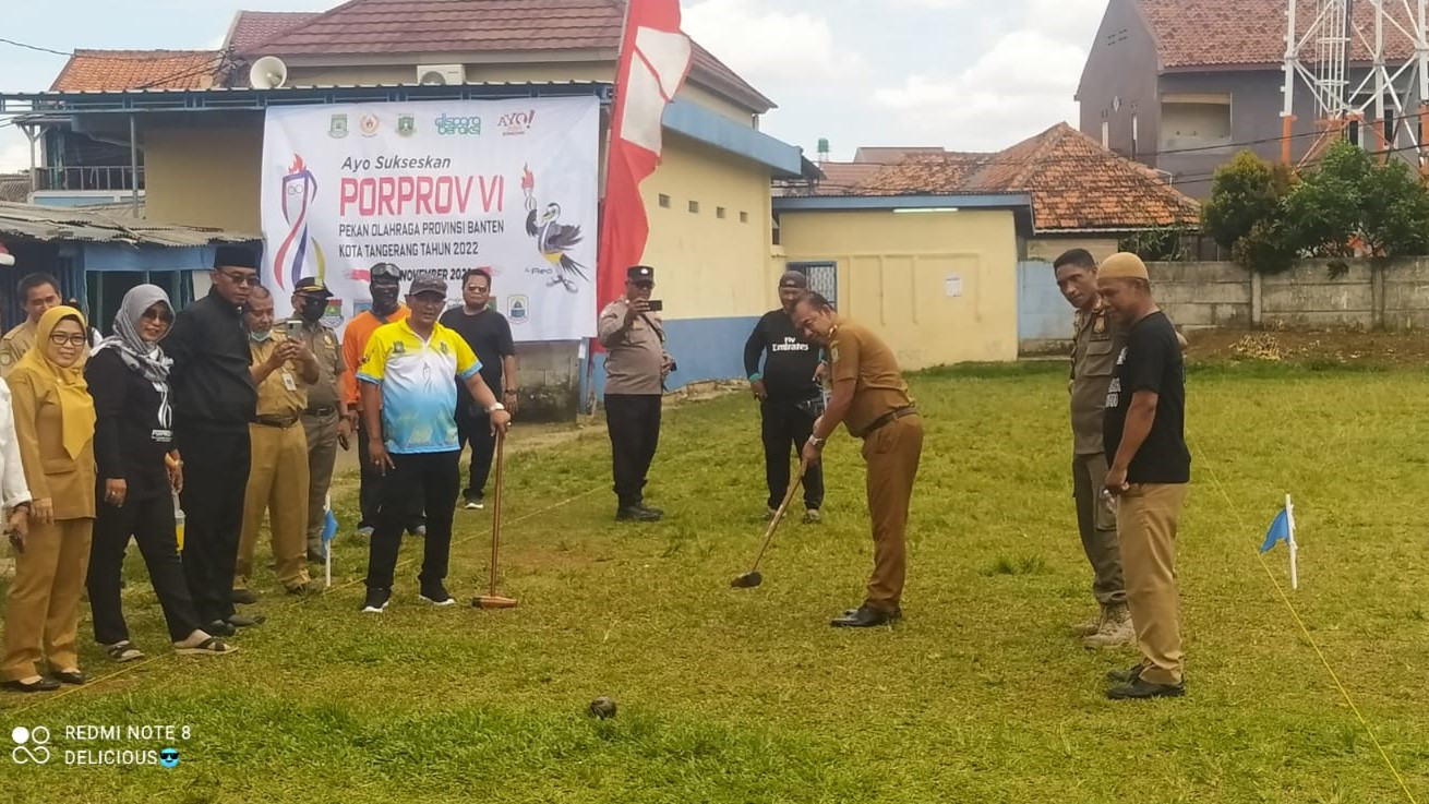 Monitoring Pelaksanaan Lomba Porprov Banten 2022 Cabang Olahraga Wood Ball di Stadion Mini Sudimara Barat