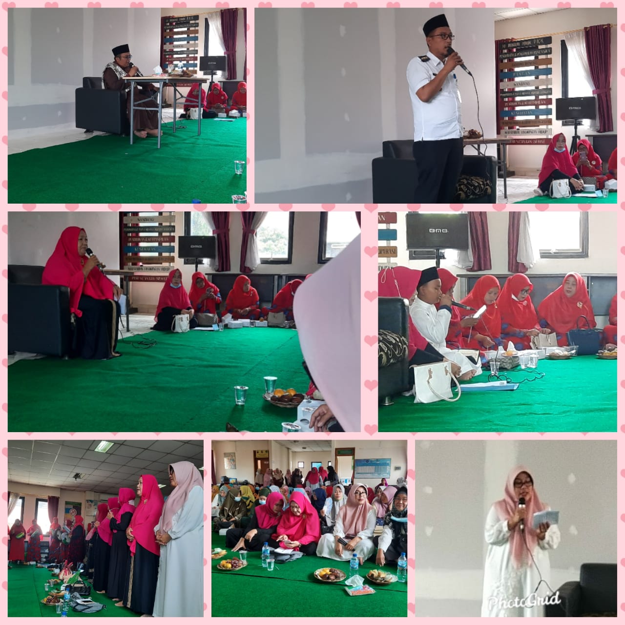 Kegiatan Pengajian Rutin Bulanan Ibu ibu Serta Peringatan Maulid Nabi Muhammad SAW di Aula Kantor Kelurahan Sudimara Jaya