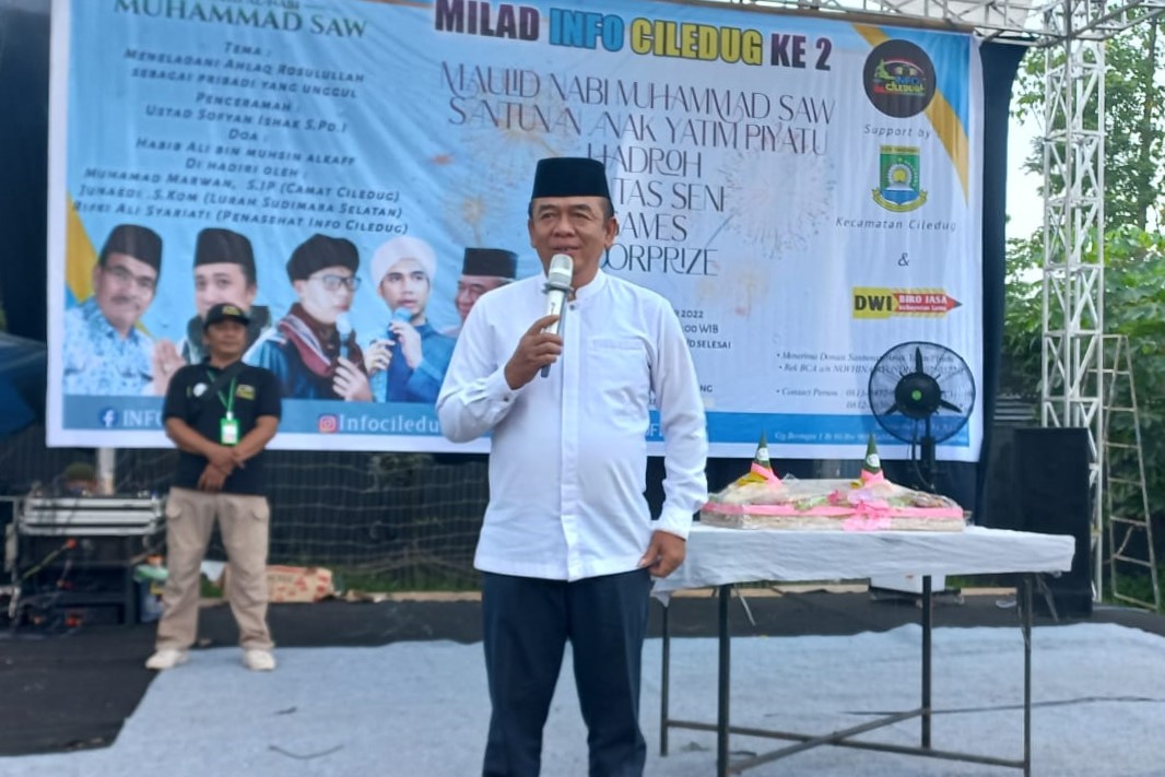 Menghadiri Peringatan Ulang Tahun Info Ciledug ke-2 di Lapangan Kampung Parung Serab Kelurahan Sudimara Selatan