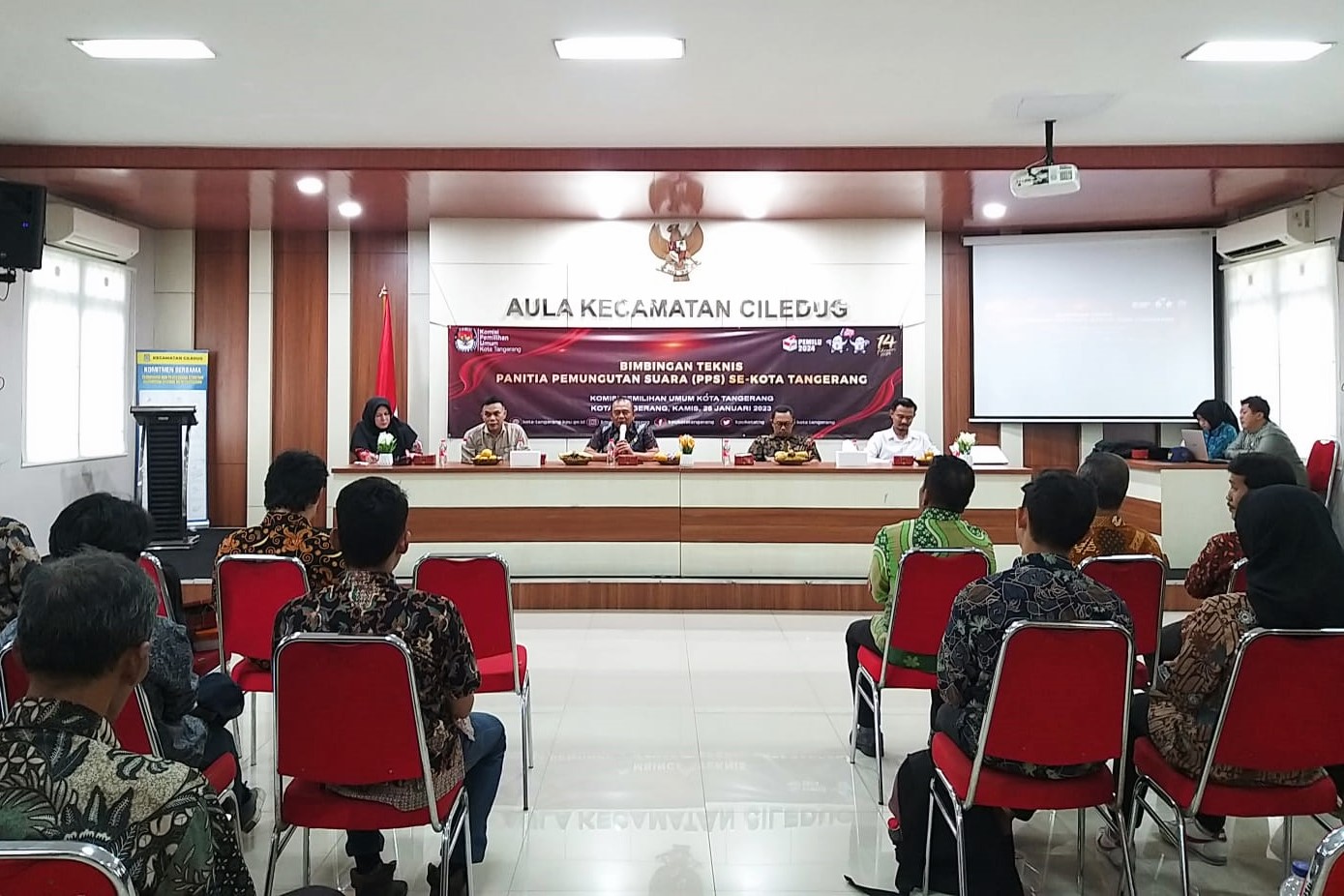 Kegiatan Bimbingan Teknis Panitia Pemungutan Suara (PPS) se-Kota Tangerang oleh KPU Kota Tangerang