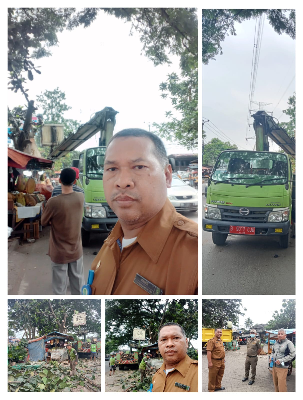 Monitoring Penebangan Pohon  dan Pengangkutan Sampah di Jalan Puri Kartika