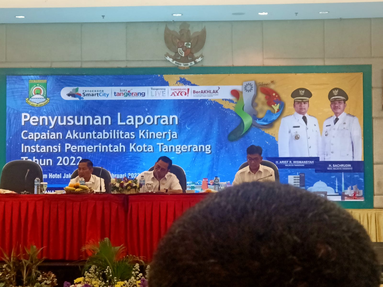 Menghadiri Penyusunan Laporan Capaian Akuntabilitas Kinerja Instansi Pemerintah Kota Tangerang Tahun 2022